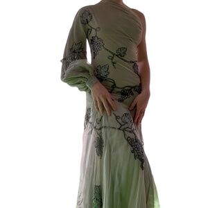 Alexander McQueen embroidered dress